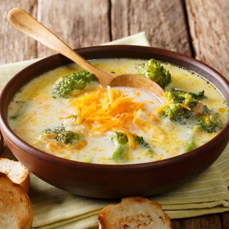 Broccoli cheddar cheese soup the weigh station stage 2 recipes