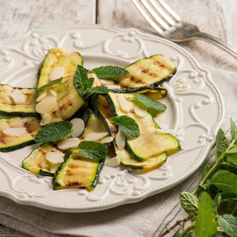 Roast zucchini almonds the weigh station stage 2 recipes