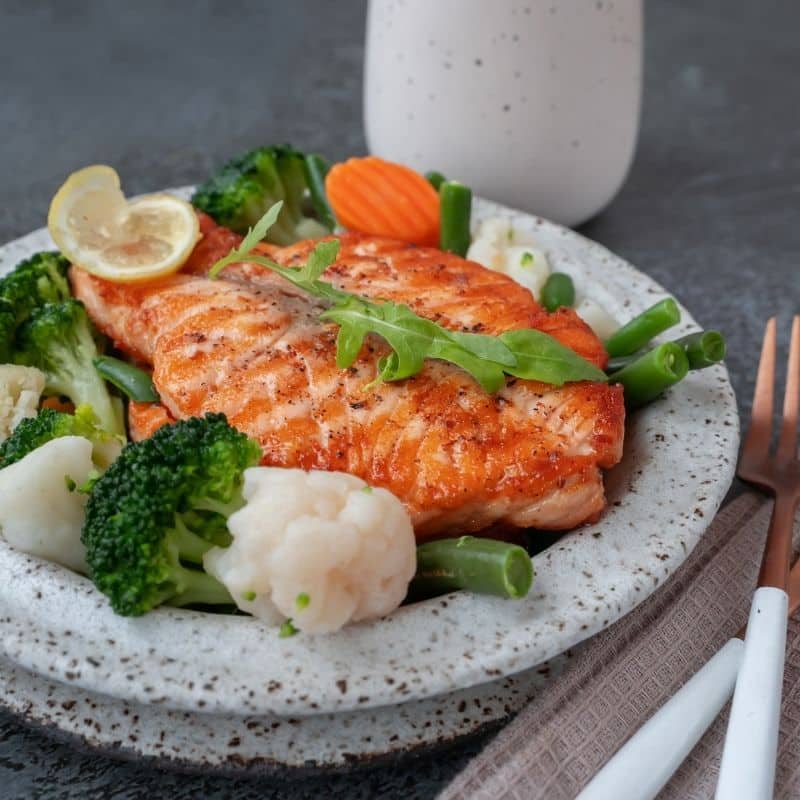 Roasted salmon and caulifloewr the weigh station stage 2 recipes