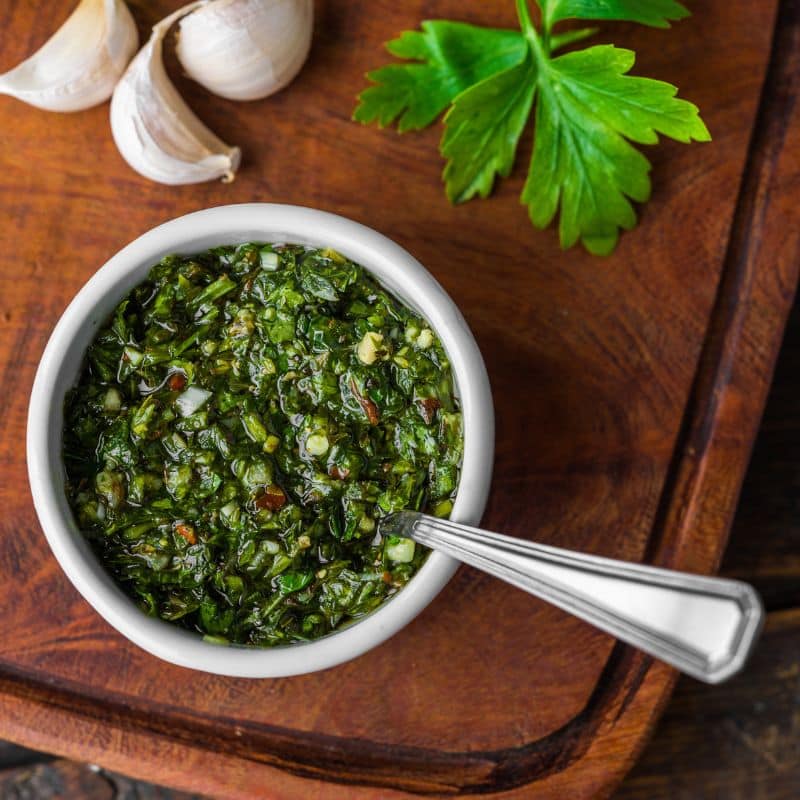 Chimichurri sauce the weigh station