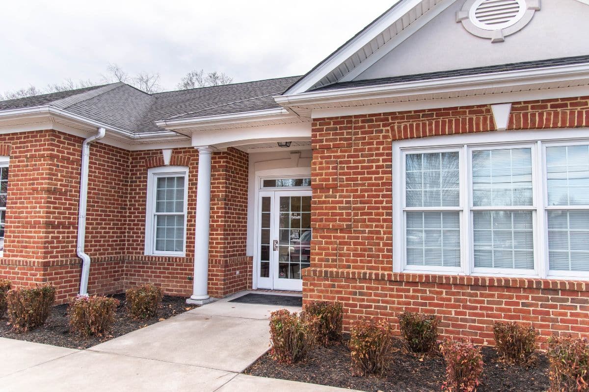 Brick exterior of the weigh station located in roanoke virginia